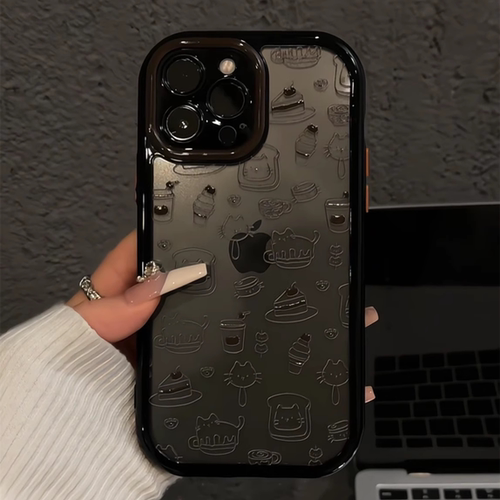 猫猫甜品适用苹果17promax奶油卡通手机壳iphone16防摔华为P70可爱华为mate70pro简约小米小众红米新款