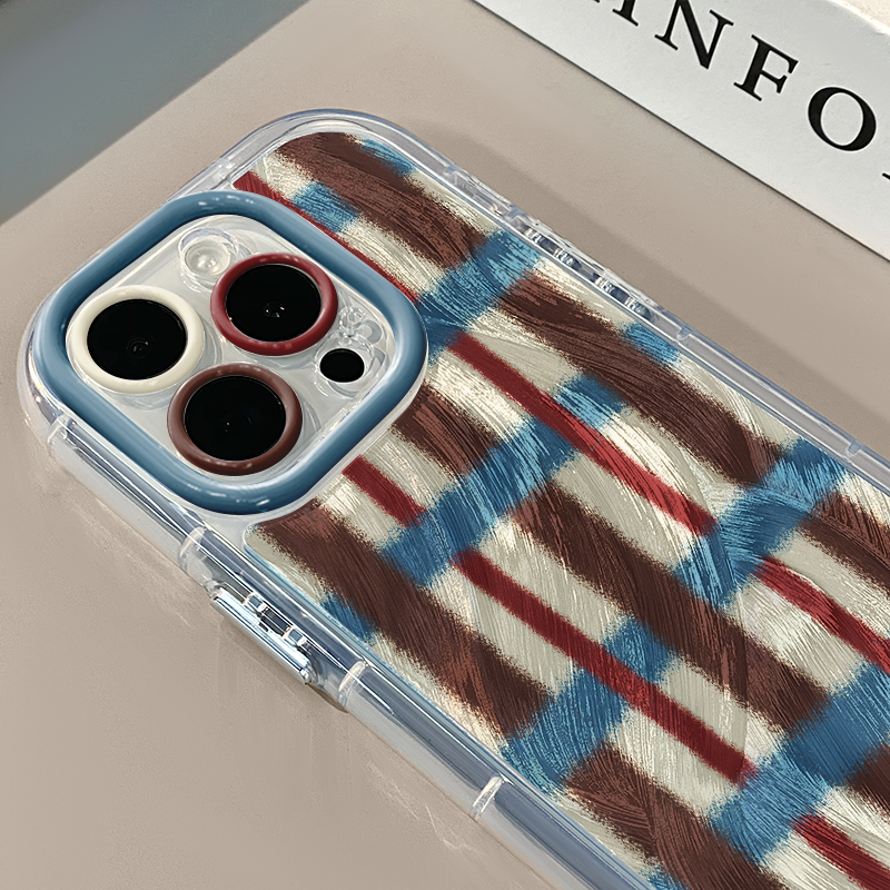 秋冬编织条纹适用苹果16奶油羽纱纹卡通手机壳iphone15pro可爱华为苹果11创意可爱保护套防摔15ProMax