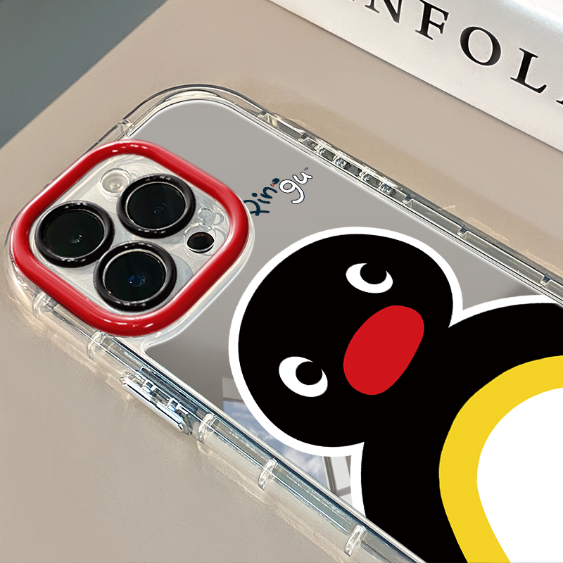 呆呆pingu适用于苹果17promax镜面奶油壳iPhone16手机壳华为p可爱小米15防摔潮流保护套mate70小众,3C数码配件,手机保护套/壳,淘宝优惠券,粉丝福利购,淘宝优惠卷