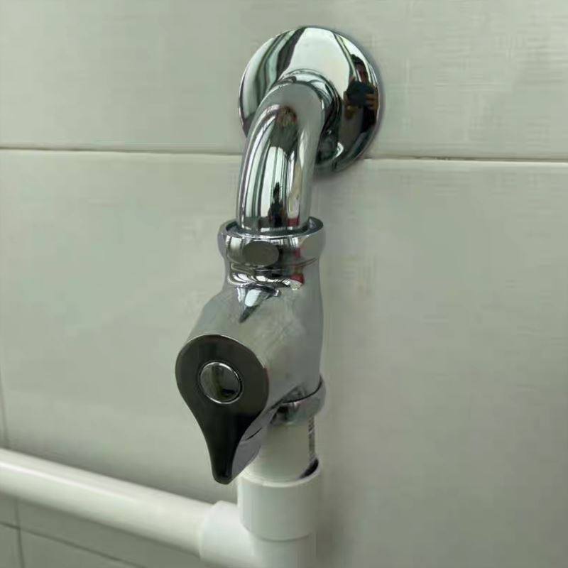 加厚全铜蹲便器冲洗阀手板式快开冲水厕所冲水阀手板式快开冲洗