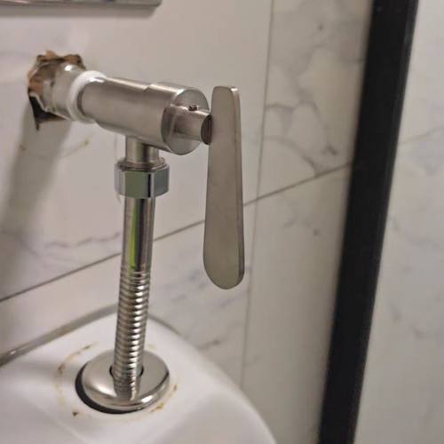 全铜小便斗冲水阀 小便器冲洗阀 手按式延时 杯式带调节水量阀门