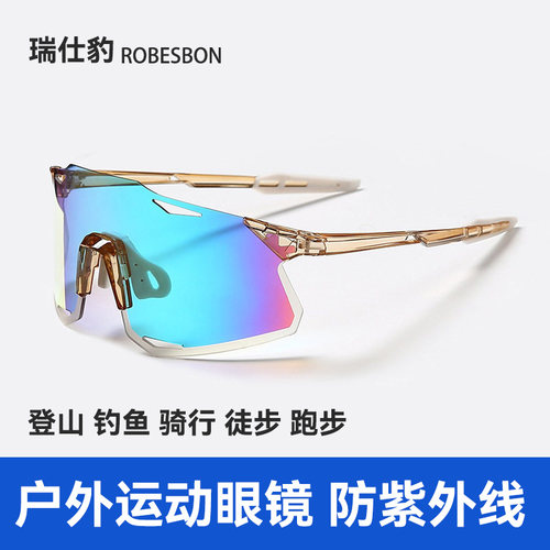 瑞仕豹骑行风镜变色运动眼镜
