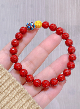 手链水晶砂高含量莲花新中式手串