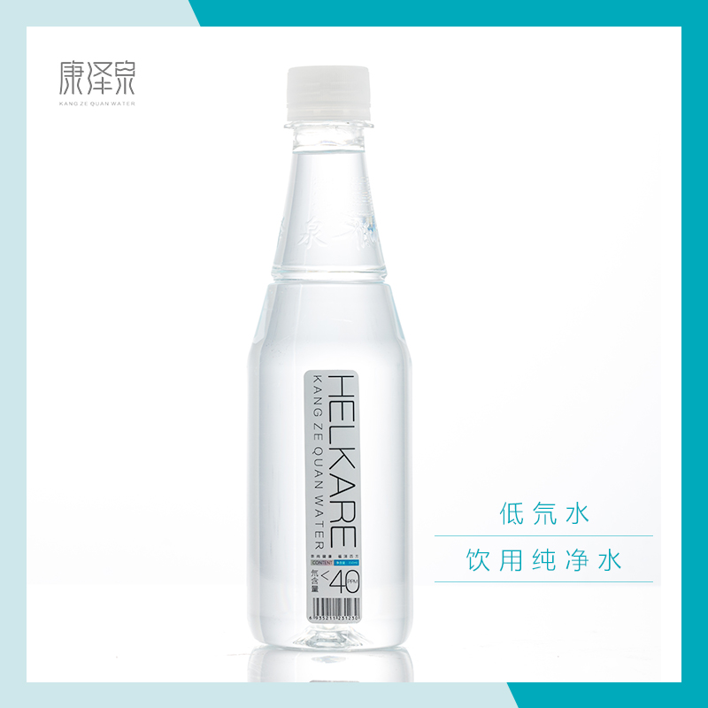 康泽泉低氘水 40ppm小分子团水泡茶水 350ml×12瓶/提两提礼盒装-封面