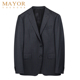 吊牌6880元 雅戈尔MAYOR高端西服男100%羊毛单西商务休闲灰色条纹