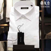 男士 衬衣春季 长袖 职业上班男士 白色免烫中青年商务正装 雅戈尔衬衫