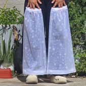 加长防水裤 防防雨搭配防污脚套骑行挡风儿童脚套 套成人雨衣护腿裤