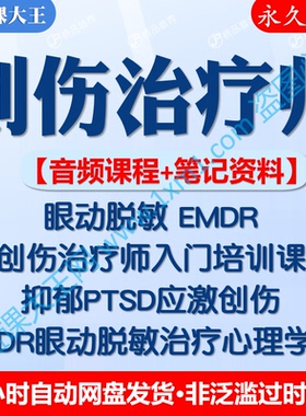 创伤疗愈师培训课程心理学PTSD应激创伤EMDR眼动脱敏康复疗法音频
