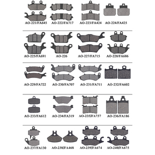 498 755前后刹车片 719 761 刹车皮碟刹片 731 FA609