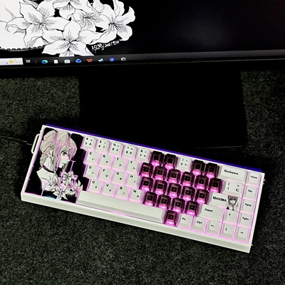 玛奇玛键帽正刻 日文字根二次元原厂高度PBT热升华适配磁轴机械轴