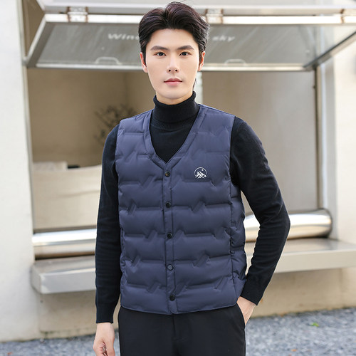 新款冬季羽绒马甲男士大码保暖