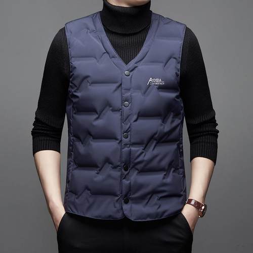 中年男士冬季羽绒马甲