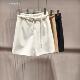 宽松瘦中裤 现货特价 新款 36620五金扣配腰带短款 2024年Di sui夏季
