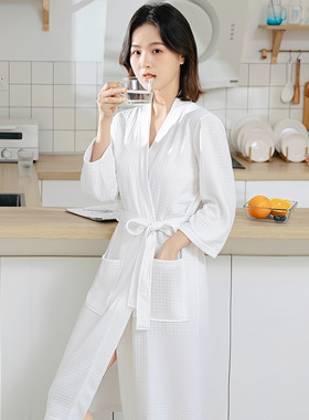 酒店美容院专用睡袍和服浴衣白色