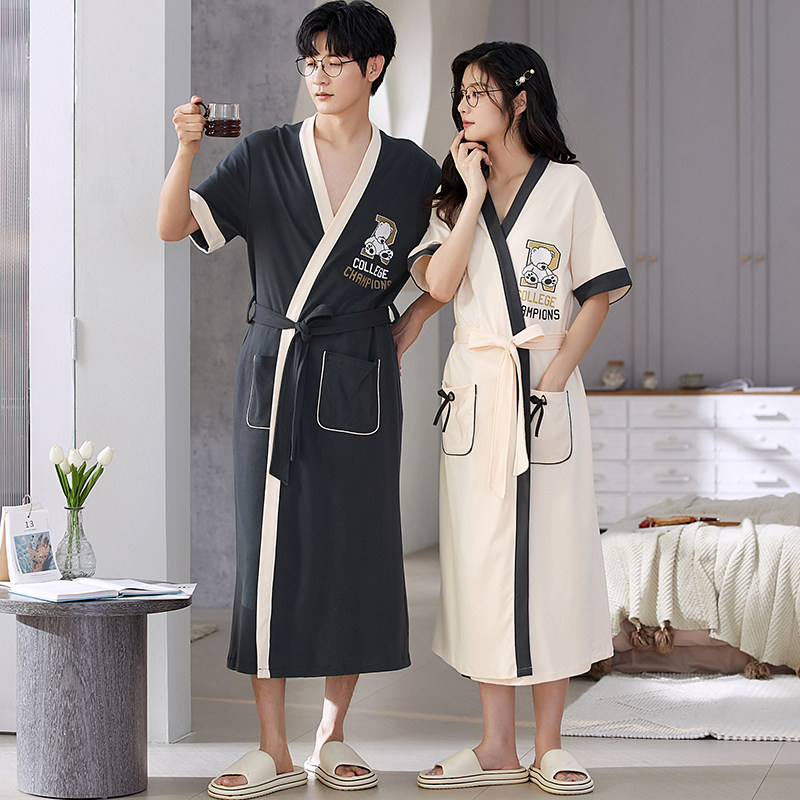 情侣男女士可爱卡通动漫小熊日系带和服浴衣睡袍夏季短袖睡衣睡袍,女士内衣/男士内衣/家居服,睡袍/浴袍,淘宝优惠券,粉丝福利购,淘宝优惠卷