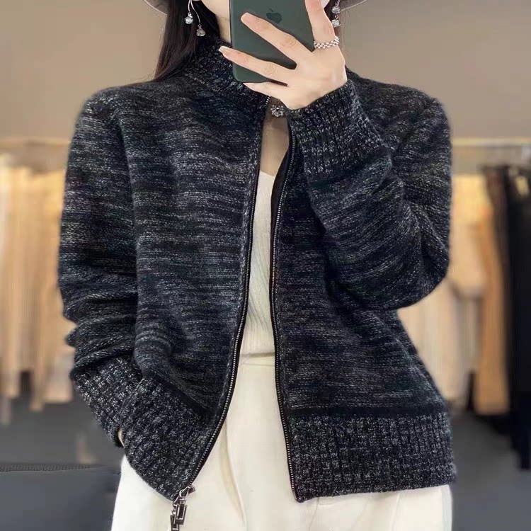 秋冬新款羊毛开衫女韩版短款羊绒衫百搭显瘦毛衣外套宽松外搭上衣