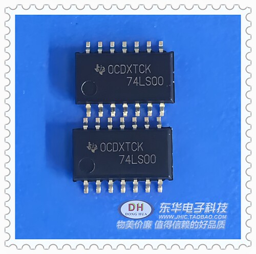 芯片74LS00NSR SN74LS00D贴片SOP14中体体积 四2输入与非门IC芯片