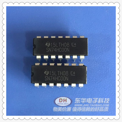 SN74HC00N DIP14全新现货四路2输入正与非门质优价廉IC配单配套