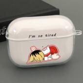 二次元 排球少年孤爪研磨适用苹果Airpods2pro3代无线耳机可爱保护套五代透明AirPods3耳机套三代AirPods4