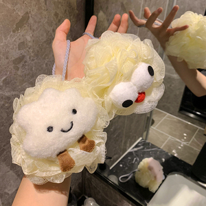 可爱洗澡沐浴球女超柔软不散后背搓澡巾神器浴花不伤皮肤浴球大号