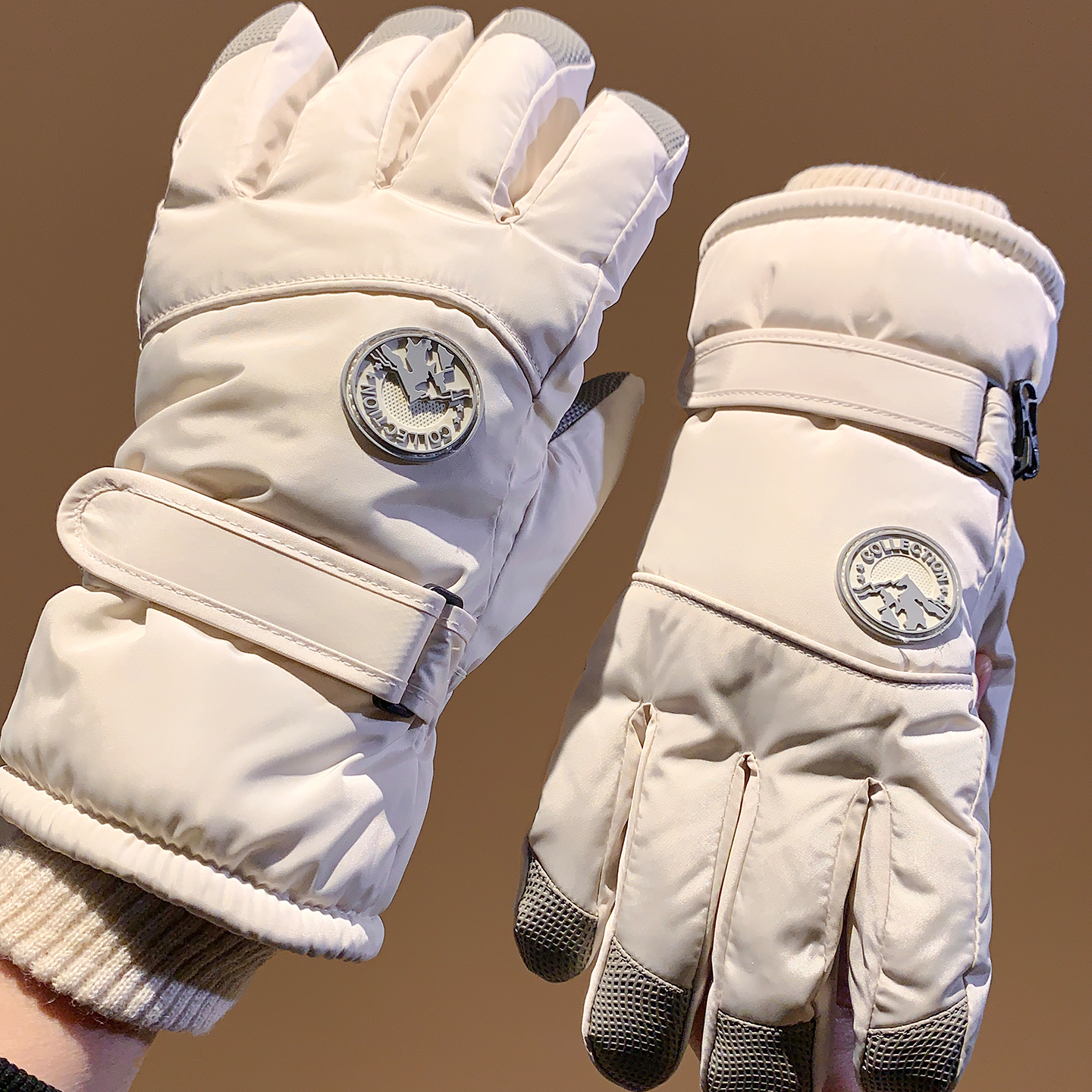 骑行滑雪手套女冬季加绒加厚