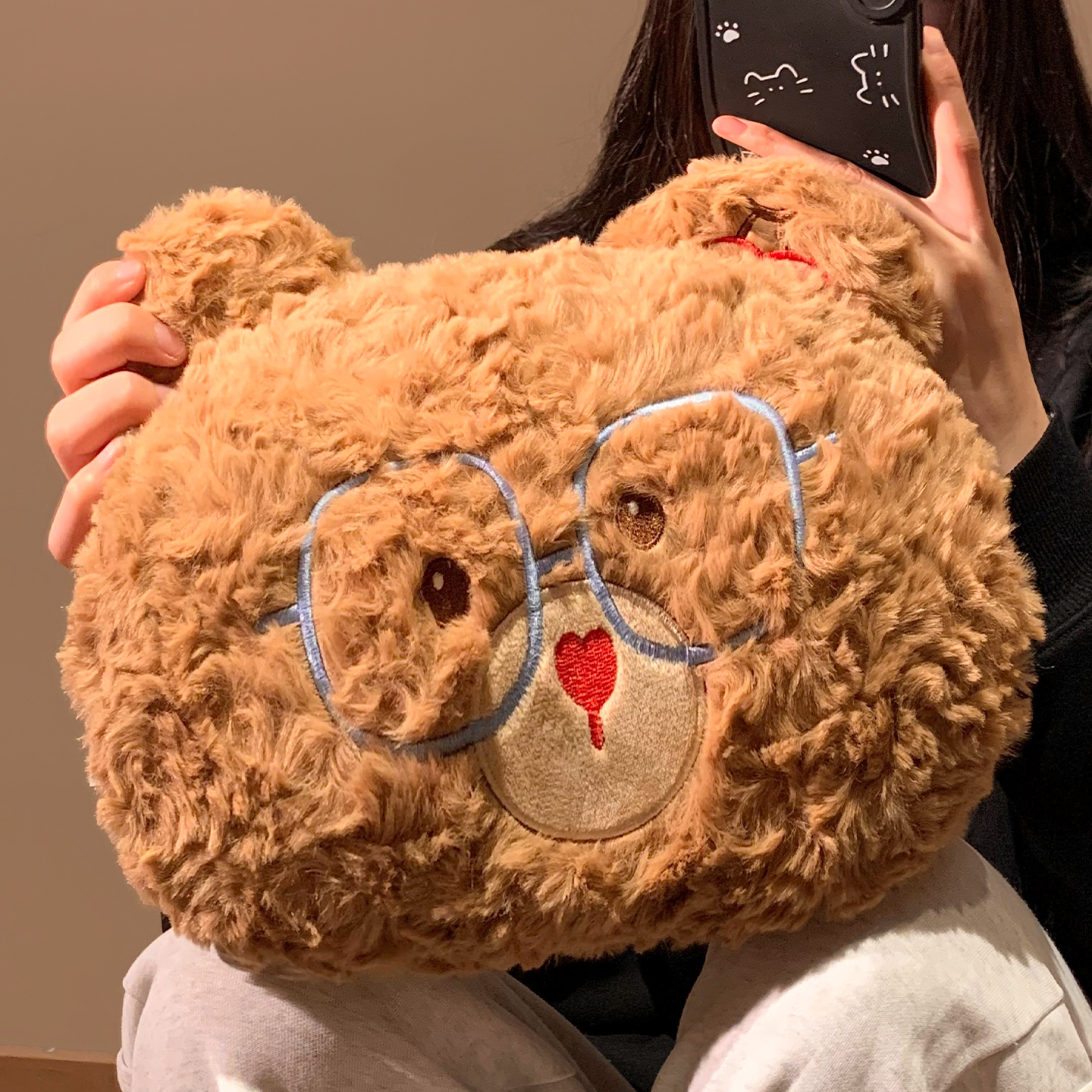 可爱小熊热水袋充电防爆暖水袋