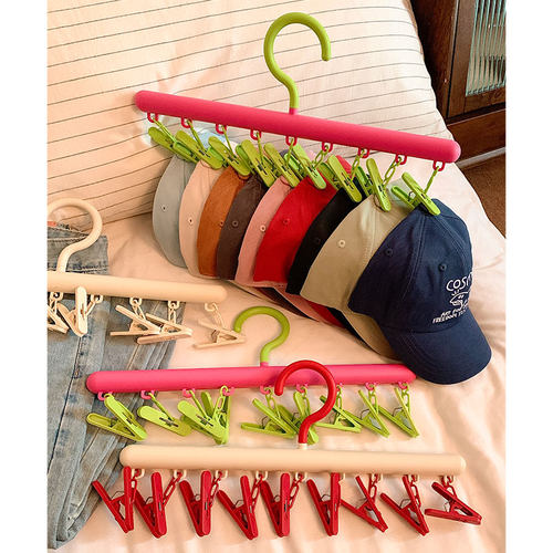 多巴胺袜子夹晾晒架多夹子衣架