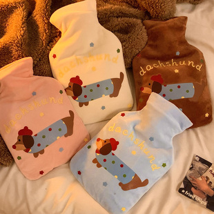 可爱腊肠狗注水热水袋暖水袋小号灌水袋被窝暖宝宝暖手宝2025新款