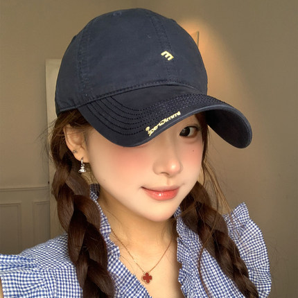 春夏加大码宽檐遮阳防晒棒球帽子女韩版简约大头围显脸小鸭舌帽男