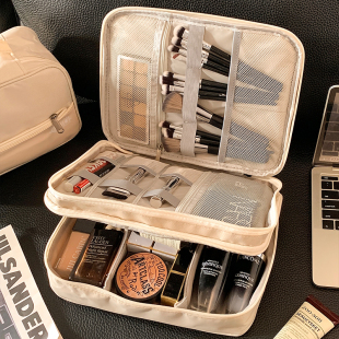 大容量分区化妆包女手提便携化妆品化妆刷护肤品收纳包旅行洗漱包