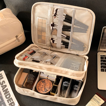 大容量分区化妆包女手提便携化妆品化妆刷护肤品收纳包旅行洗漱包