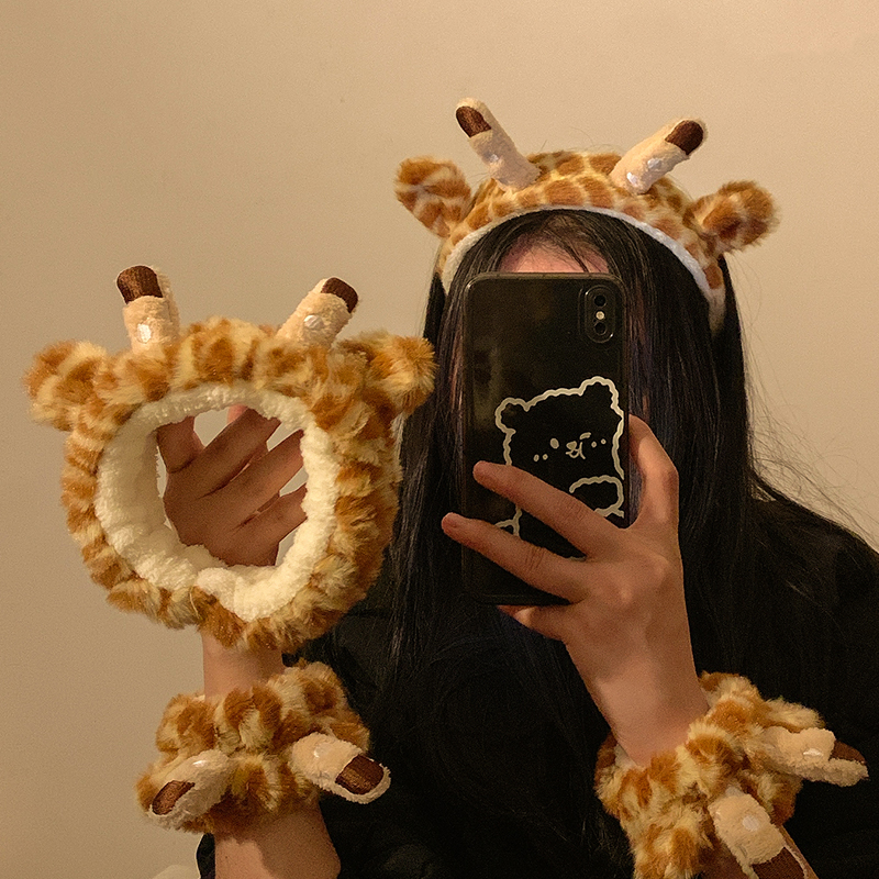 可爱小鹿束发带发箍女洗脸手腕带