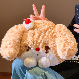 可爱蛋糕小狗热水袋充电防爆暖水袋冬季 毛绒暖手宝暖宝宝2025新款