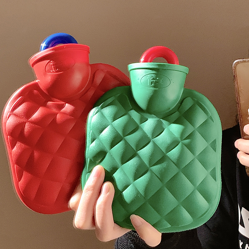 注水防爆毛绒热水袋冬天暖水袋