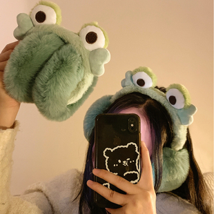 搞怪可爱毛绒护耳罩女冬季 保暖耳套耳暖毛茸茸耳捂子耳包防风防冻