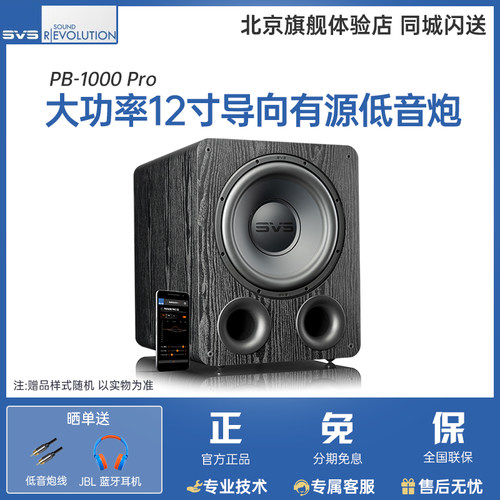 美国SVSound有源超重低音炮密闭