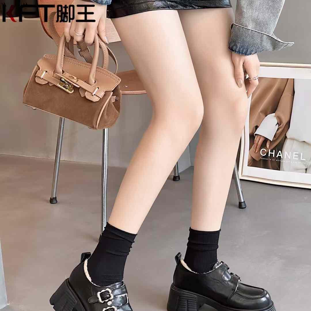 玛丽珍2024新款加绒平底鞋