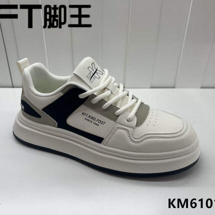 KFT脚王男鞋春季新款透气休闲板鞋潮流百搭厚底增高小白潮鞋子