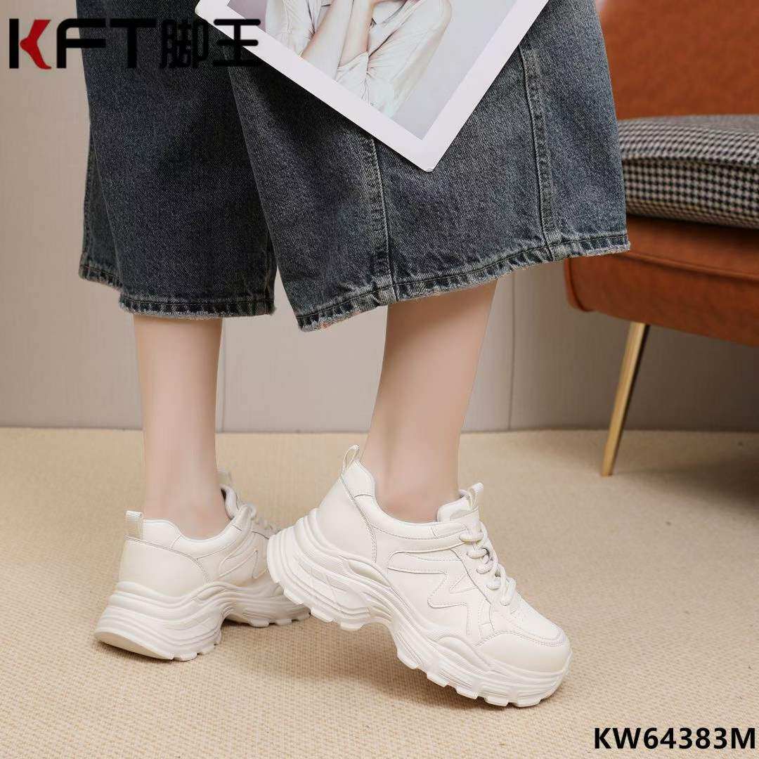 KFT脚王厚底女鞋2026年新款秋冬季百搭加棉爆款休闲运动老爹鞋