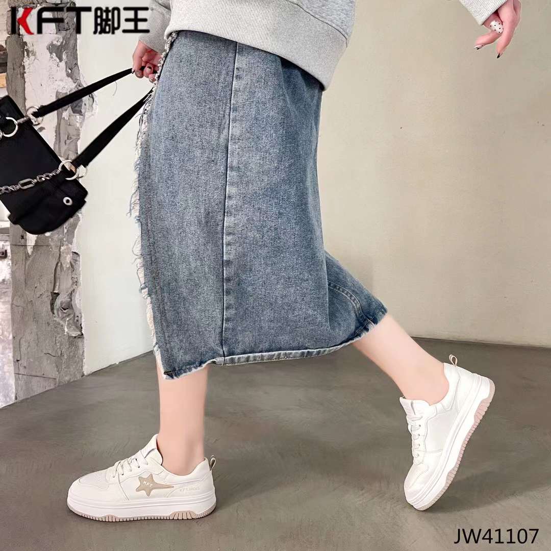 KFT脚王小白鞋女春季新款韩版百搭平底系带运动休闲板鞋子潮ins