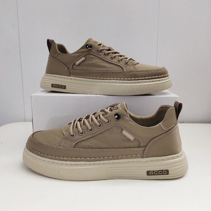 KFT脚王专柜正品男鞋2025夏季新款板鞋运动透气休闲鞋厚底布鞋