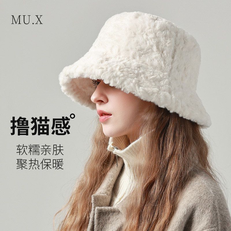 大头围渔夫帽女冬季新款保暖韩版帽子