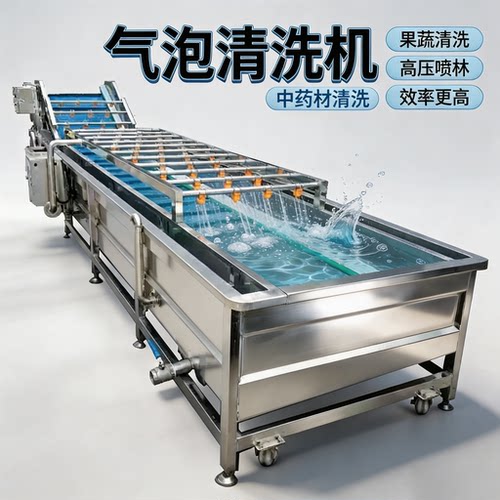 人参清洗机黄精加工设备中药材清洗机果蔬全自动清洗加工成套设备