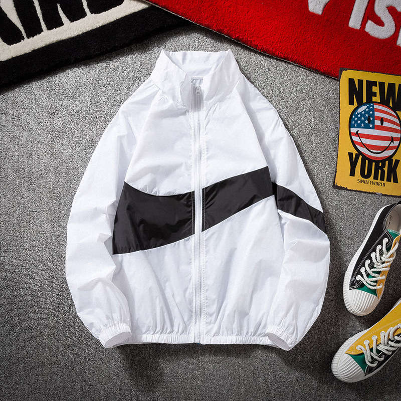 春夏季薄款大勾夹克男2022新款立领钓鱼运动防风衣防晒篮球外套