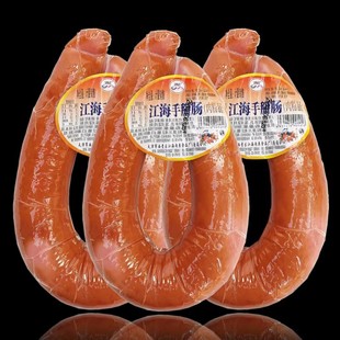 津海岩江海手掰肠肉粉肠美味鲜香火腿肠开袋即食计量销售家庭拼盘