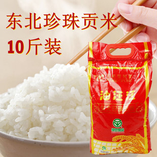 10斤东北大米油汪汪珍珠贡米粳米晶莹剔透蒸米饭口感香弹熬煮米粥