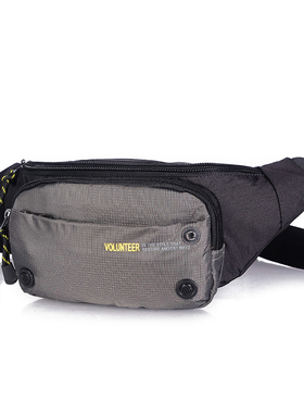 运动腰包男潮牌多功能包大容量耐磨户外手机斜跨胸包男牛津布防水