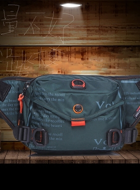 多功能跑步腰包男迷你防水运动小包帆布胸包斜挎户外旅行斜肩跨包