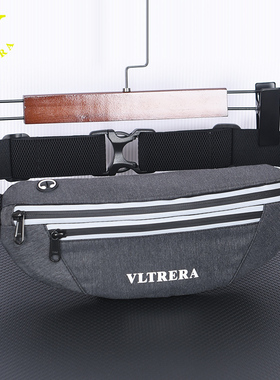 香港原创男腰包运动防水尼龙贴身双层手机包女小包跑步松紧通用款