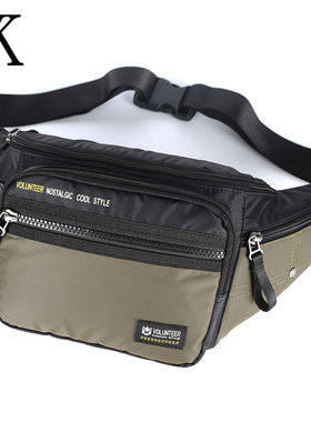 香港原创男小包牛津布单肩挎包防水帆布大容量腰包户外运动手机包